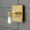 Kingston Brass KS3047PL Single-Handle Three-Way Diverter Valve with Trim Kit, Brushed Brass KS3047PL - alternate 3